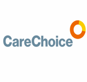 Carechoice logo as a feature image for a case study on the FlexManager compliance system.