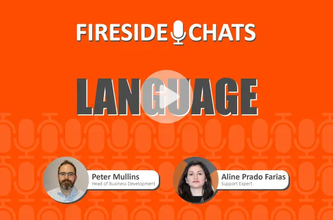 Business development and Support Experts discussing language features and global applicability of HSEQ compliance software in a fireside chat.