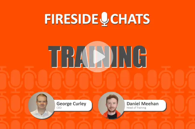 Professionals in a fireside chat emphasizing the benefits of comprehensive training for FlexManager compliance software.