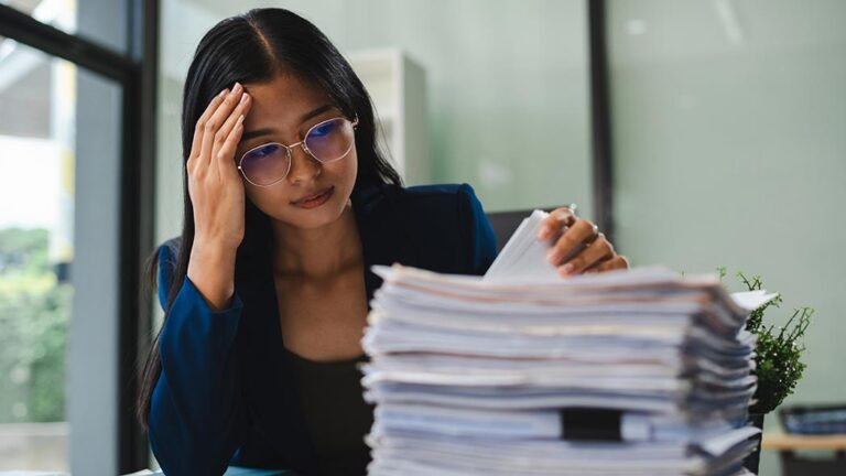 Professional inundated with paperwork that is needed to remain compliant with current system.