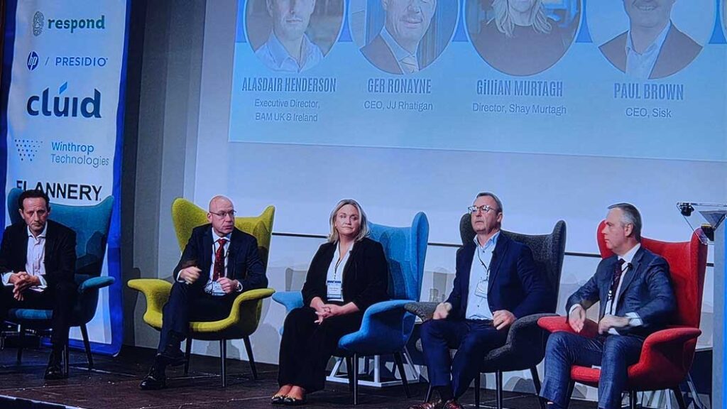 CIF Conference speakers giving insights on the construction industry of Ireland and what is planned for going forward.