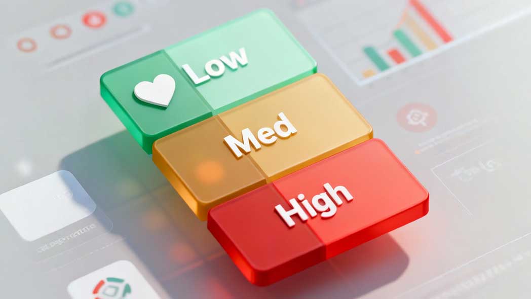 Risk matrix with FlexManager are created based on a Green, Amber, and Red scale that highlights the level of risk