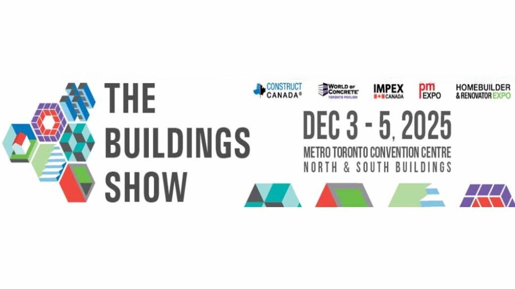 Buildings show time and date in Toronto for 2025.