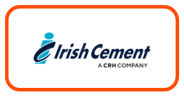 Irish Cement logo representing its 2026 HSEQ and compliance commitment within construction materials.