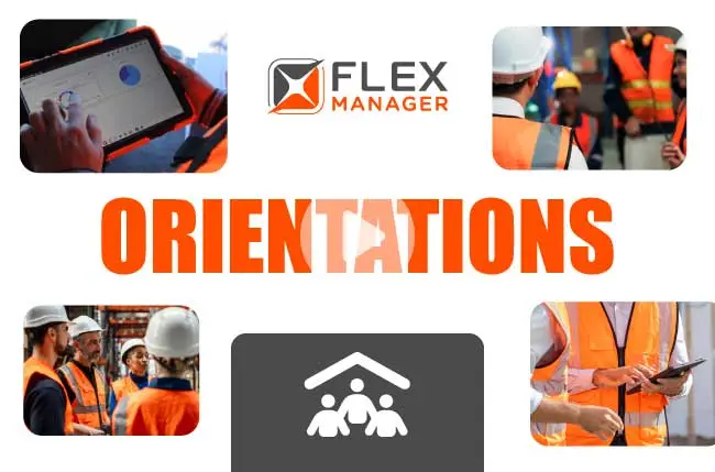 Employee completing online orientation training covering workplace compliance, health and safety procedures, risk awareness, and company policies for onboarding.
