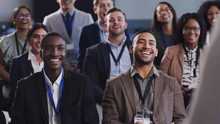 2026 conference circuit for FlexManager being represented by members of an audience listening to a HSEQ professional that is presenting.