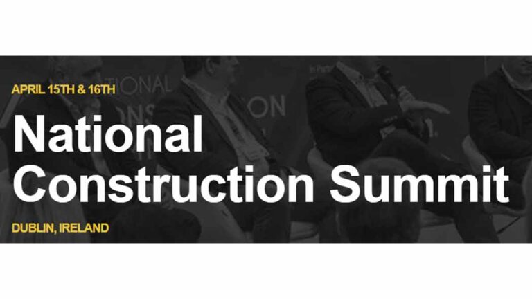 National construction summit being hosted in Dublin in 2026.