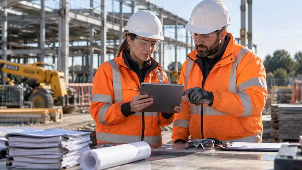 A digital safety management system dashboard replacing paper forms and spreadsheets on a worksite