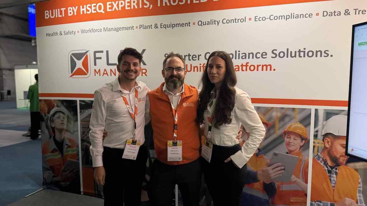 The FlexManager team at the EuroSafety 2026 event in Tampere, Finland