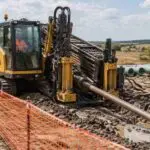 Horizontal directional drilling machine on a pipeline worksite, the source of the struck-by hazards cited in a fatal OSHA case