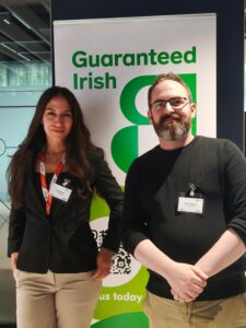 Peter Mullins and Ana Rudic at the Guaranteed Irish Construction Forum 2026