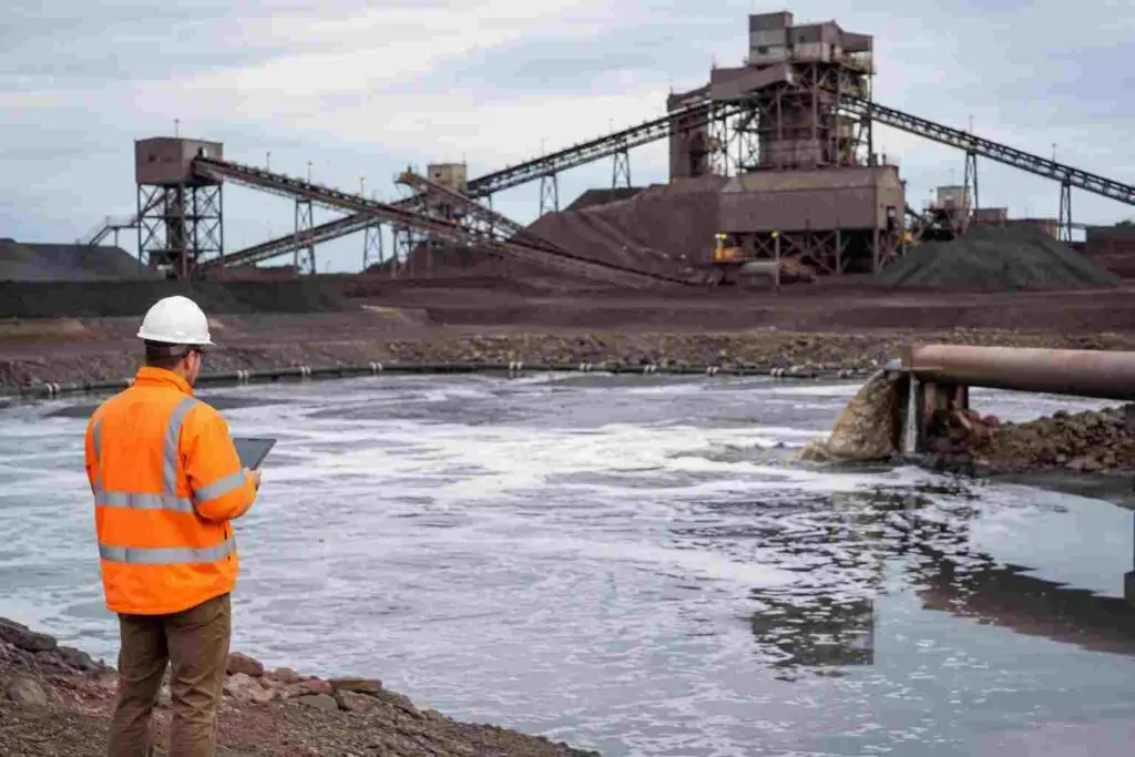 Industrial mining and processing site linked to United Taconite's environmental compliance violation and MPCA fine