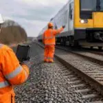 Railway track where a near miss highlighted the importance of near miss reporting for rail worker safety